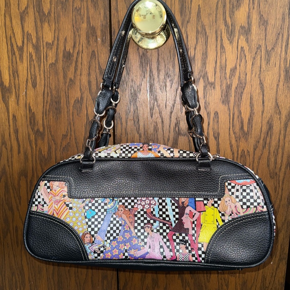 Sydney Love Retro Ladies Chic Handbag Women Checkerboard Pop Art Y2K 70’s Artsy